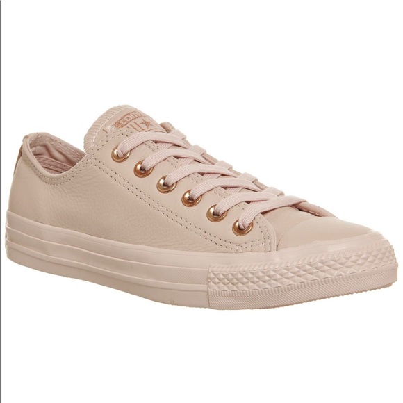 Converse Shoes - Rose Gold Leather Converse